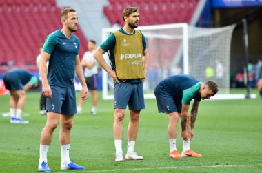 Madrid, İspanya - 01 Mayıs 2019: Tottenham Hotspur bef Harry Kane