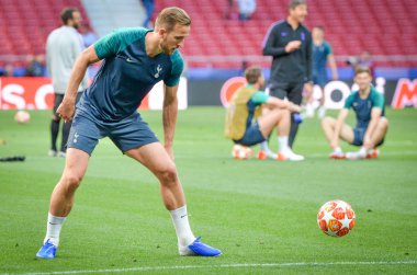Madrid, İspanya - 01 Mayıs 2019: Tottenham Hotspur bef Harry Kane