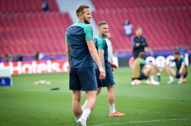 Madrid, İspanya - 01 Mayıs 2019: Tottenham Hotspur bef Harry Kane