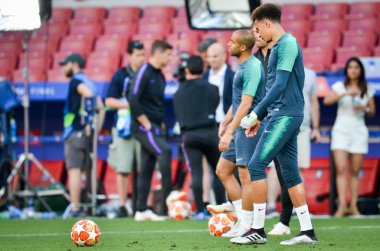 Madrid, İspanya - 01 Mayıs 2019: Tottenham Hotspur befo'dan Dele Alli