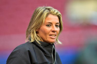 Madrid, İspanya - 01 Mayıs 2019: Uefa Cha sırasında futbolcu