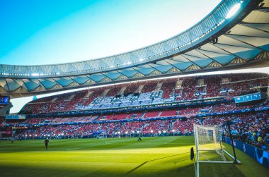 Madrid, İspanya - 01 Mayıs 2019: Wanda Metropoli'nin genel görünümü