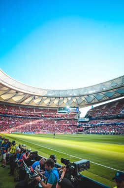 Madrid, İspanya - 01 Mayıs 2019: Wanda Metropoli'nin genel görünümü