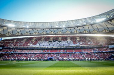 Madrid, İspanya - 01 Mayıs 2019: Wanda Metropoli'nin genel görünümü