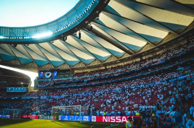 Madrid, İspanya - 01 Mayıs 2019: Wanda Metropoli'nin genel görünümü