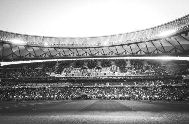 Madrid, İspanya - 01 Mayıs 2019: Wanda Metropoli'nin genel görünümü