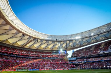 Madrid, İspanya - 01 Mayıs 2019: Wanda Metropoli'nin genel görünümü