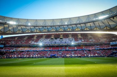 Madrid, İspanya - 01 Mayıs 2019: Wanda Metropoli'nin genel görünümü