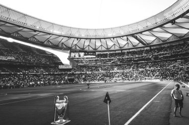 Madrid, İspanya - 01 Mayıs 2019: Şampiyonlar Ligi Kupası 
