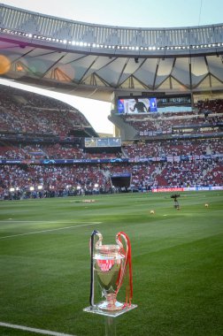 Madrid, İspanya - 01 Mayıs 2019: Şampiyonlar Ligi Kupası 