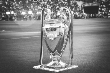 Madrid, İspanya - 01 Mayıs 2019: Şampiyonlar Ligi Kupası 