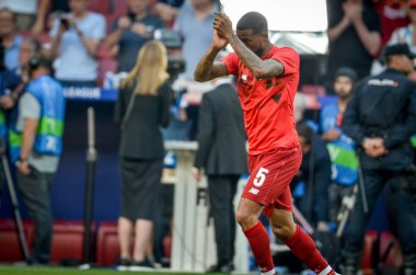 Madrid, İspanya - 01 Mayıs 2019: Georginio Wijnaldum Uefa