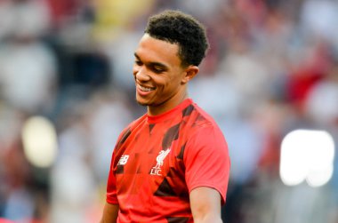 Madrid, İspanya - 01 Mayıs 2019: Trent Alexander-Arnold U sırasında