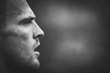 Madrid, İspanya - 01 Mayıs 2019: Andrew Robertson Uefa Ch sırasında