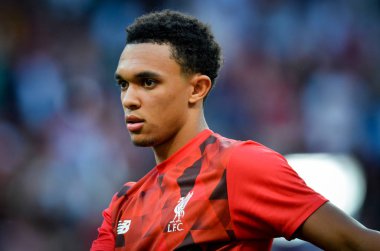 Madrid, İspanya - 01 Mayıs 2019: Trent Alexander-Arnold U sırasında