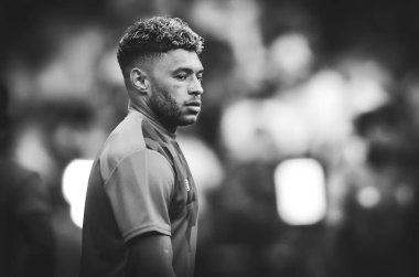 Madrid, İspanya - 01 Mayıs 2019: Alex Oxlade-Chamberlain 