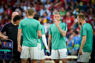 Madrid, İspanya - 01 Mayıs 2019: Toby Alderweireld Uefa C