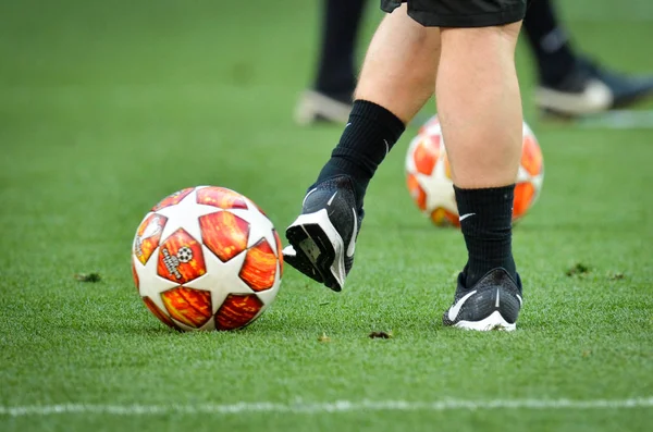 Madrid, İspanya - 01 Mayıs 2019: Tottenh'in antrenman oyuncuları