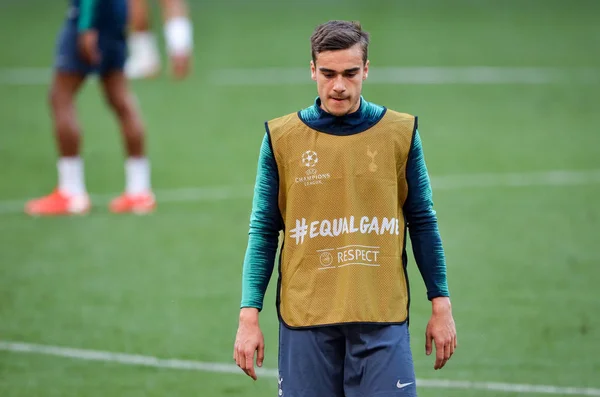 Madrid, Spain - 01 MAY 2019: Training session players of Tottenh — Stock Photo, Image