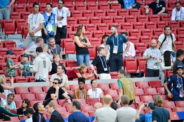 Madrid, Spanje-01 mei 2019: fans en toeschouwers in de stands d — Stockfoto