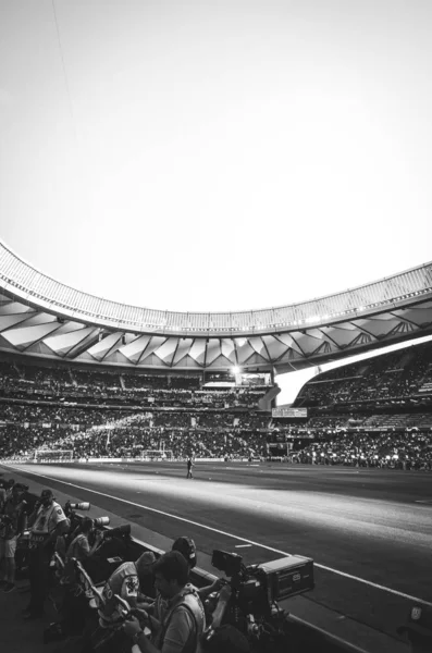 Madrid, Španělsko-01 květen 2019: obecný pohled na Wanda metropoli — Stock fotografie