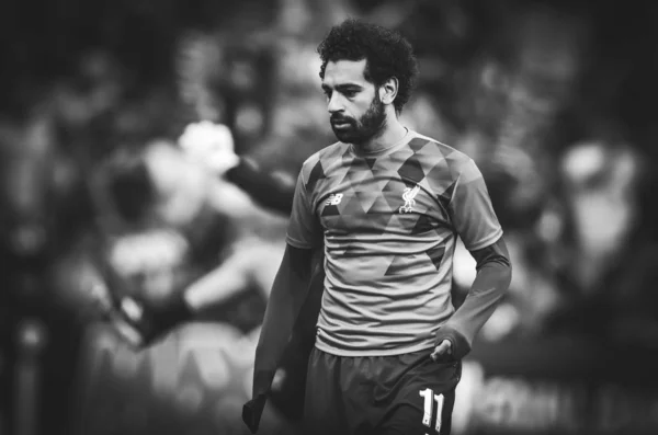 Madrid, España - 01 MAYO 2019: Mohamed Salah durante el Campeonato de la UEFA — Foto de Stock