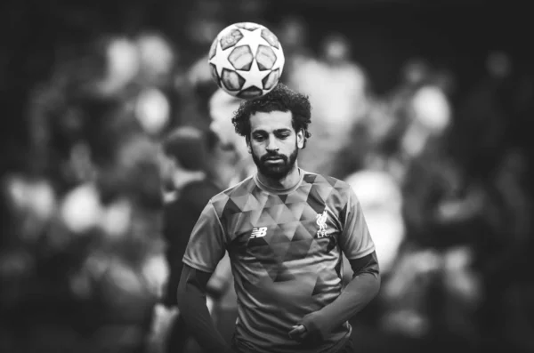 Madrid, España - 01 MAYO 2019: Mohamed Salah durante el Campeonato de la UEFA —  Fotos de Stock