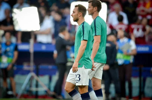 Madrid, Spain - 01 MAY 2019: Christian Eriksen during the UEFA C — Stock Photo, Image