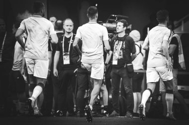 Madrid, İspanya - 01 Mayıs 2019: Tottenham oyuncusu Uefa C sırasında