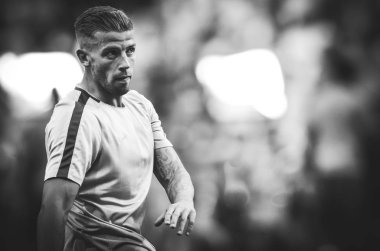 Madrid, İspanya - 01 Mayıs 2019: Toby Alderweireld Uefa C