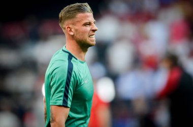 Madrid, İspanya - 01 Mayıs 2019: Toby Alderweireld Uefa C