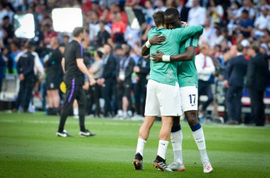 Madrid, İspanya - 01 Mayıs 2019: Moussa Sissoko ue sırasında oyuncu