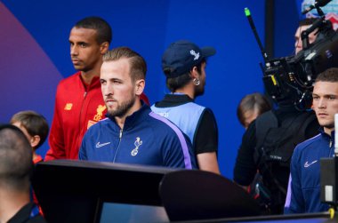 Madrid, İspanya - 01 Mayıs 2019: Harry Kane Uefa Şampiyonu