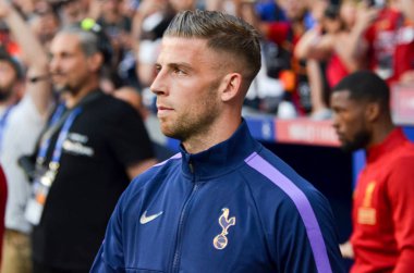 Madrid, İspanya - 01 Mayıs 2019: Toby Alderweireld Uefa C