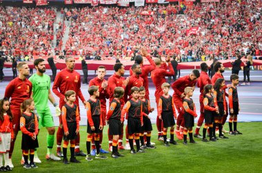 Madrid, İspanya - 01 Mayıs 2019: Liverpool Futbolcusu