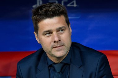 Madrid, İspanya - 01 Mayıs 2019: Mauricio Pochettino Uefa