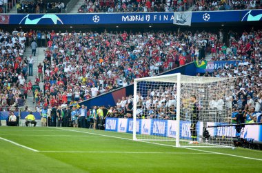 Madrid, İspanya - 01 Mayıs 2019: Hugo Lloris Uefa Champio sırasında