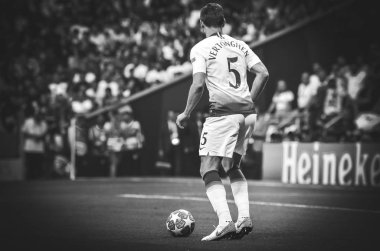 Madrid, İspanya - 01 Mayıs 2019: Uefa Cham sırasında Jan Vertonghen