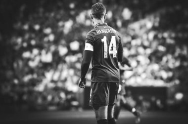 Madrid, İspanya - 01 Mayıs 2019: Jordan Henderson Uefa Ch sırasında