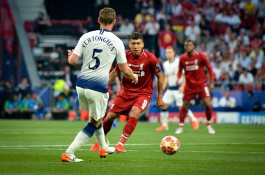 Madrid, İspanya - 01 Mayıs 2019: Uefa Cham sırasında Jan Vertonghen