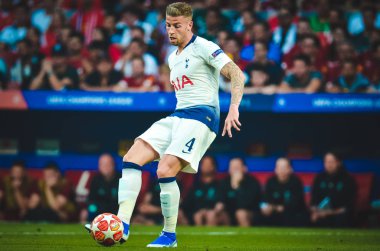 Madrid, İspanya - 01 Mayıs 2019: Toby Alderweireld Uefa C