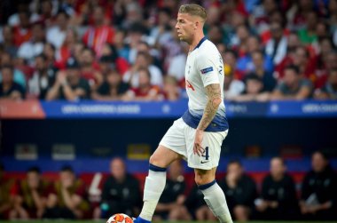 Madrid, İspanya - 01 Mayıs 2019: Toby Alderweireld Uefa C