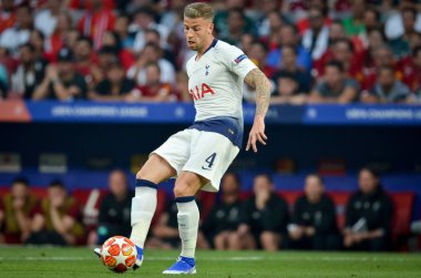 Madrid, İspanya - 01 Mayıs 2019: Toby Alderweireld Uefa C