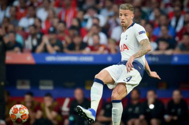 Madrid, İspanya - 01 Mayıs 2019: Toby Alderweireld Uefa C