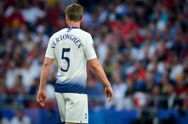 Madrid, İspanya - 01 Mayıs 2019: Uefa Cham sırasında Jan Vertonghen