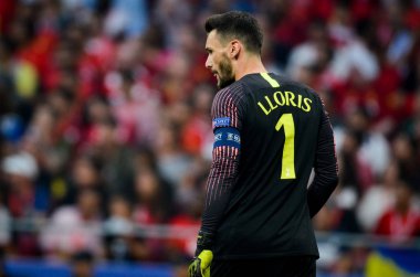 Madrid, İspanya - 01 Mayıs 2019: Hugo Lloris Uefa Champio sırasında