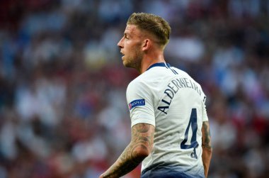 Madrid, İspanya - 01 Mayıs 2019: Toby Alderweireld Uefa C