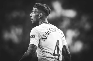Madrid, İspanya - 01 Mayıs 2019: Toby Alderweireld Uefa C
