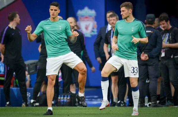 Madrid, Spanien-01 maj 2019: Ben Davies spelare under UEFA C — Stockfoto