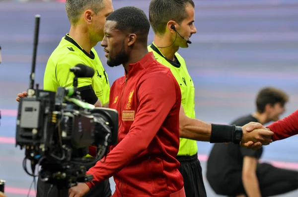 Madrid, Spanyol - 01 Mei 2019: Georginio Wijnaldum saat UEFA — Stok Foto